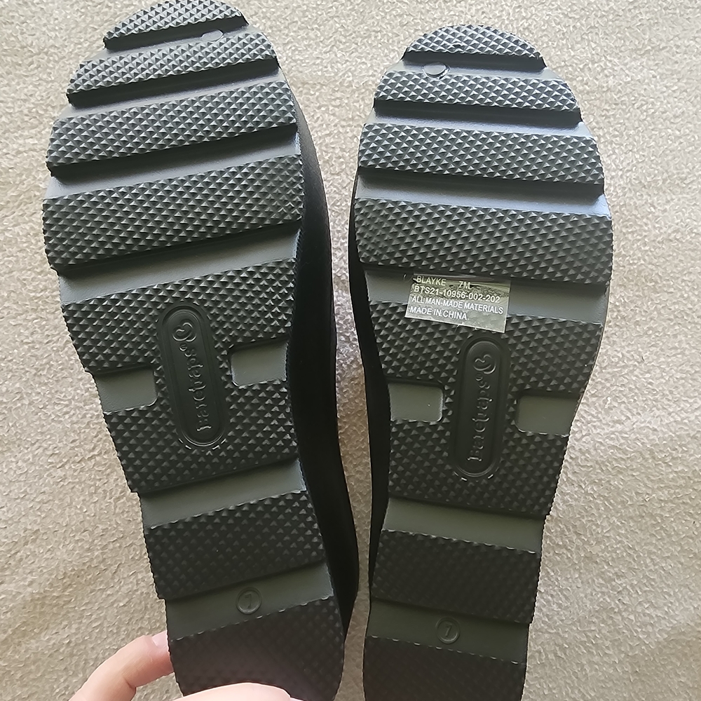 BareTraps Black Mules with Floral Insole - Picture 3 of 3